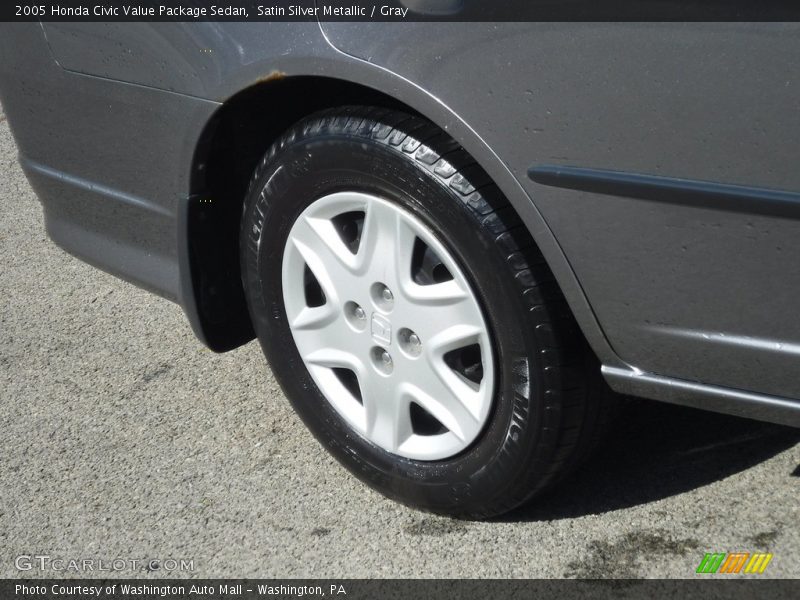 Satin Silver Metallic / Gray 2005 Honda Civic Value Package Sedan
