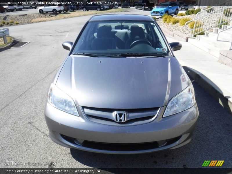 Satin Silver Metallic / Gray 2005 Honda Civic Value Package Sedan