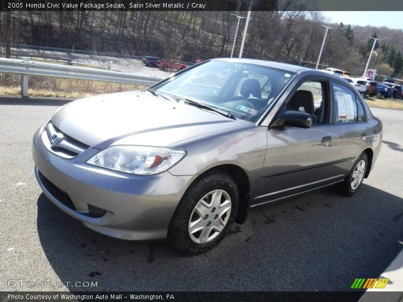 Satin Silver Metallic / Gray 2005 Honda Civic Value Package Sedan