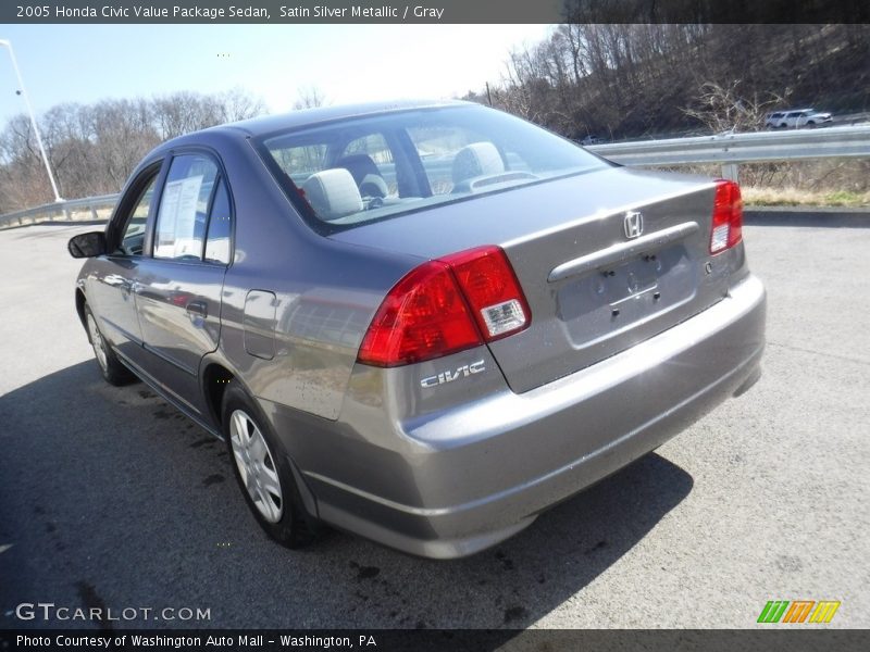 Satin Silver Metallic / Gray 2005 Honda Civic Value Package Sedan