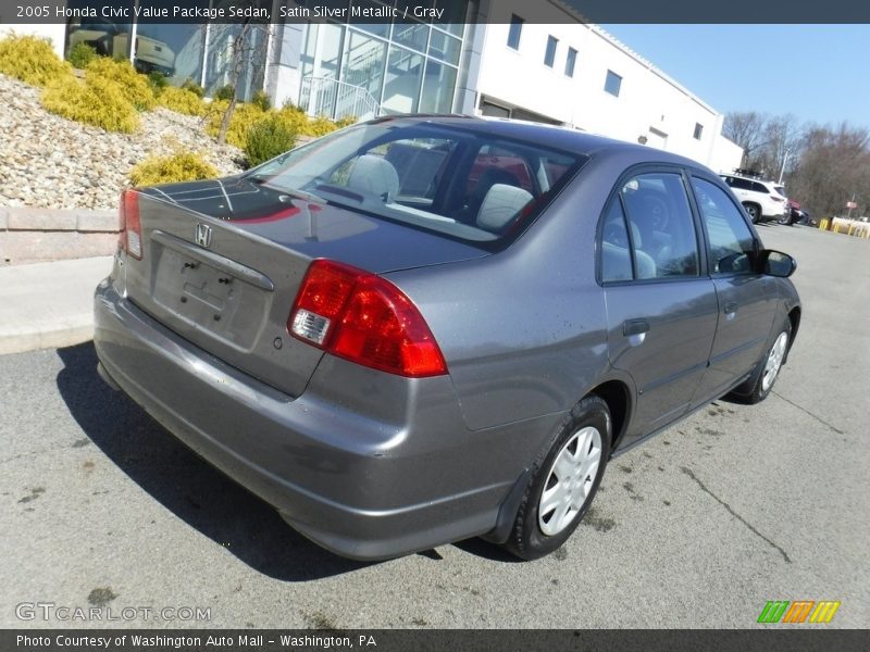 Satin Silver Metallic / Gray 2005 Honda Civic Value Package Sedan