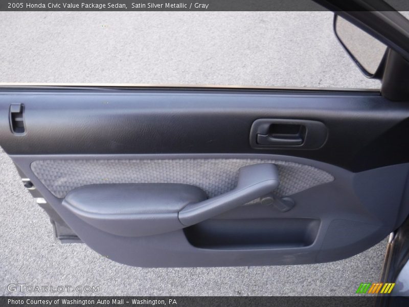 Satin Silver Metallic / Gray 2005 Honda Civic Value Package Sedan