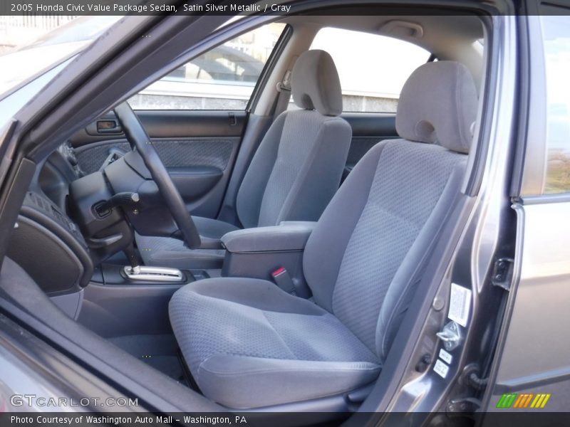 Satin Silver Metallic / Gray 2005 Honda Civic Value Package Sedan