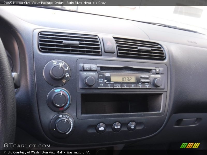 Satin Silver Metallic / Gray 2005 Honda Civic Value Package Sedan