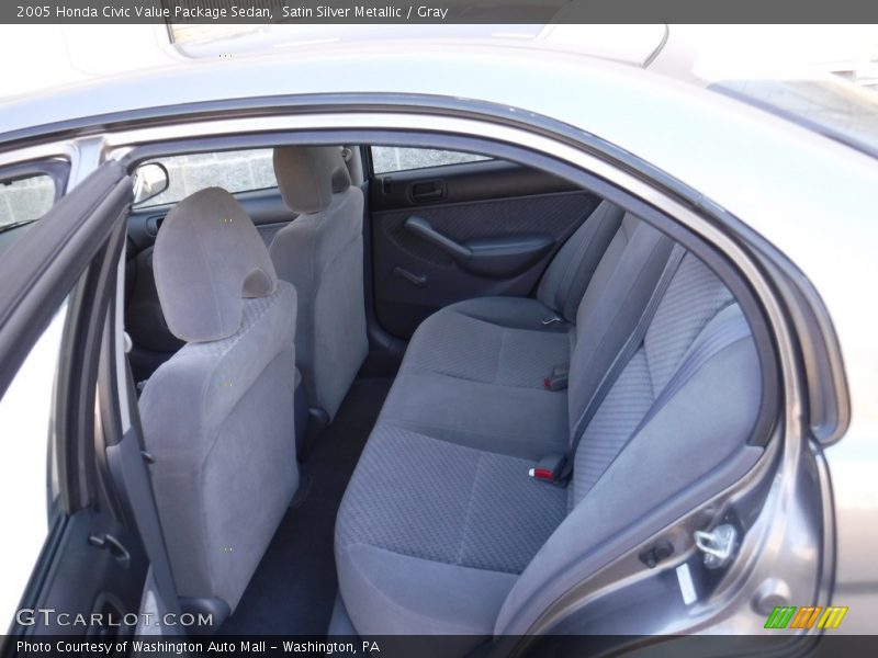 Satin Silver Metallic / Gray 2005 Honda Civic Value Package Sedan
