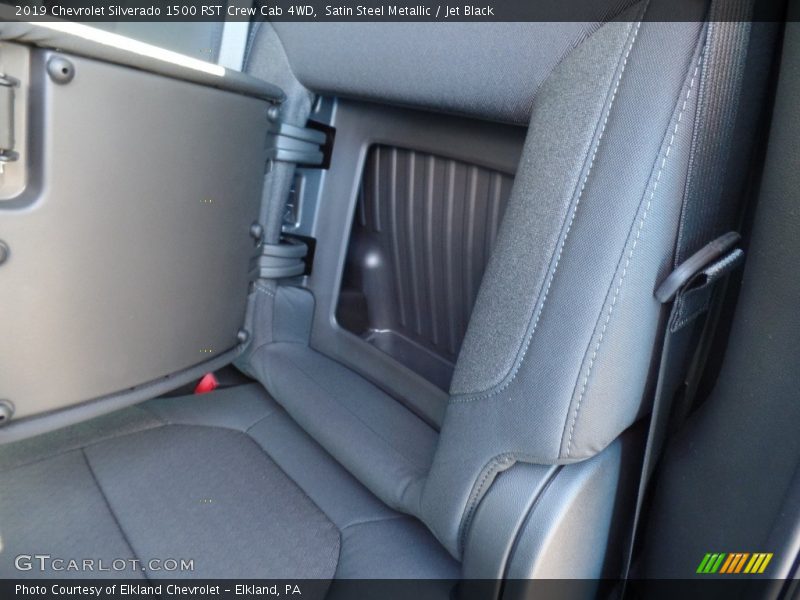 Satin Steel Metallic / Jet Black 2019 Chevrolet Silverado 1500 RST Crew Cab 4WD