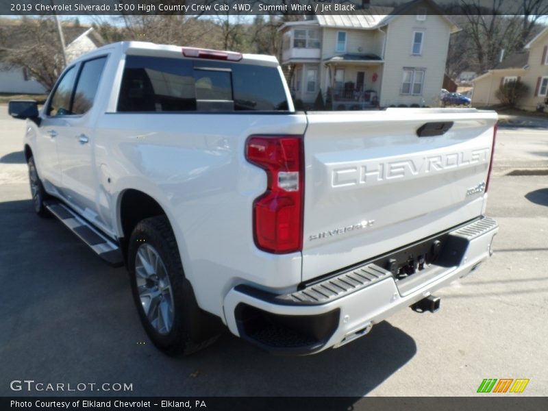 Summit White / Jet Black 2019 Chevrolet Silverado 1500 High Country Crew Cab 4WD