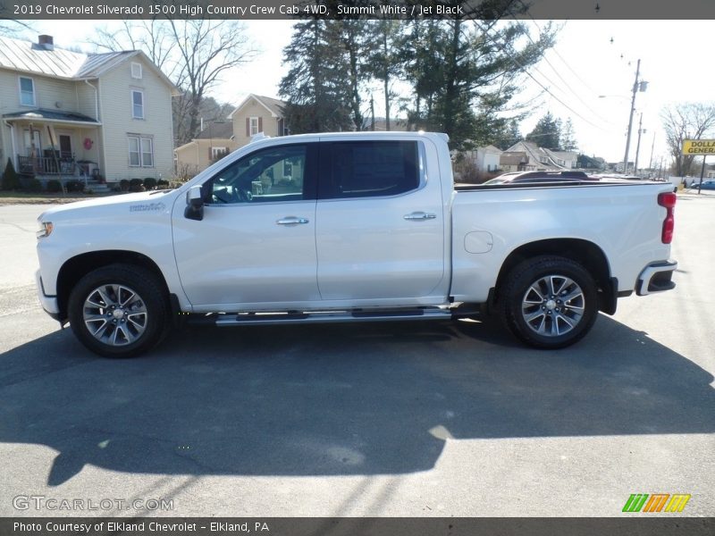Summit White / Jet Black 2019 Chevrolet Silverado 1500 High Country Crew Cab 4WD