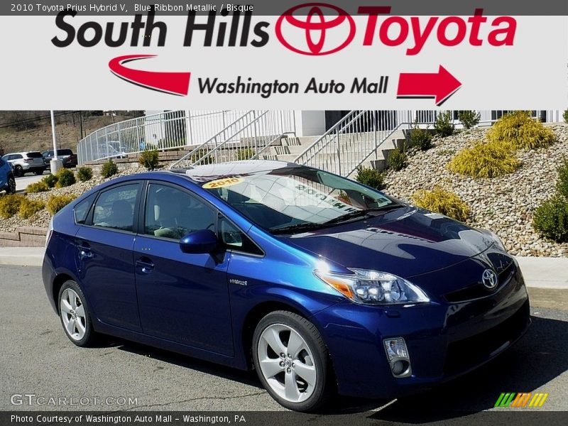 Blue Ribbon Metallic / Bisque 2010 Toyota Prius Hybrid V