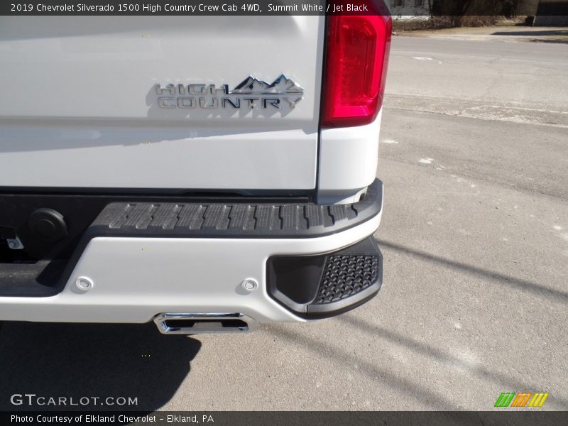 Summit White / Jet Black 2019 Chevrolet Silverado 1500 High Country Crew Cab 4WD