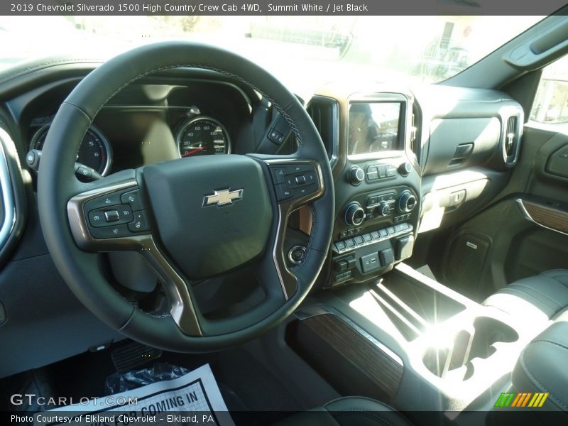 Summit White / Jet Black 2019 Chevrolet Silverado 1500 High Country Crew Cab 4WD