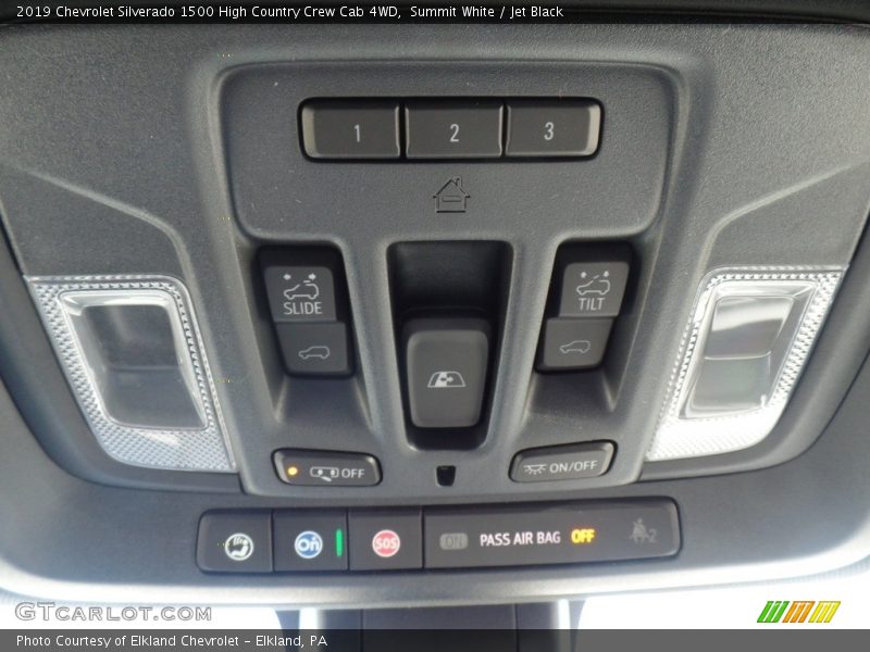 Controls of 2019 Silverado 1500 High Country Crew Cab 4WD