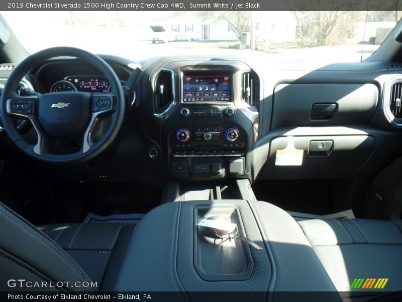 Summit White / Jet Black 2019 Chevrolet Silverado 1500 High Country Crew Cab 4WD