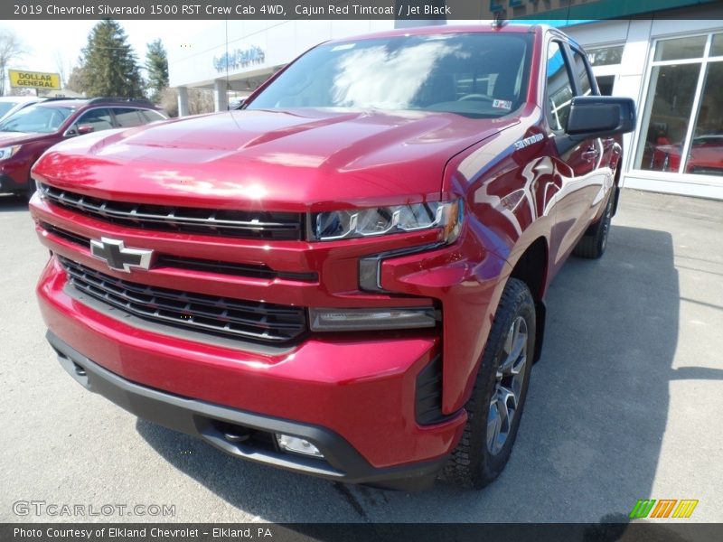 Cajun Red Tintcoat / Jet Black 2019 Chevrolet Silverado 1500 RST Crew Cab 4WD