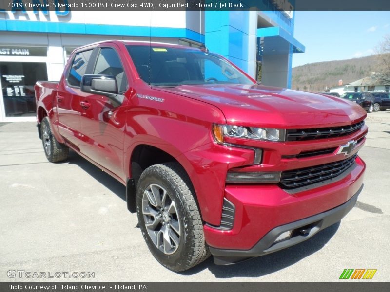 Cajun Red Tintcoat / Jet Black 2019 Chevrolet Silverado 1500 RST Crew Cab 4WD