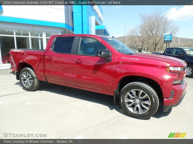 Cajun Red Tintcoat / Jet Black 2019 Chevrolet Silverado 1500 RST Crew Cab 4WD