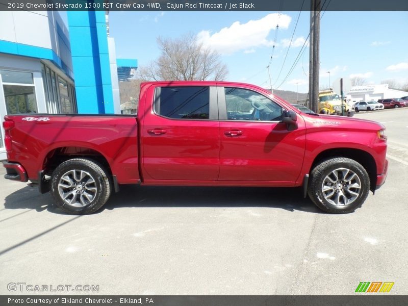 Cajun Red Tintcoat / Jet Black 2019 Chevrolet Silverado 1500 RST Crew Cab 4WD