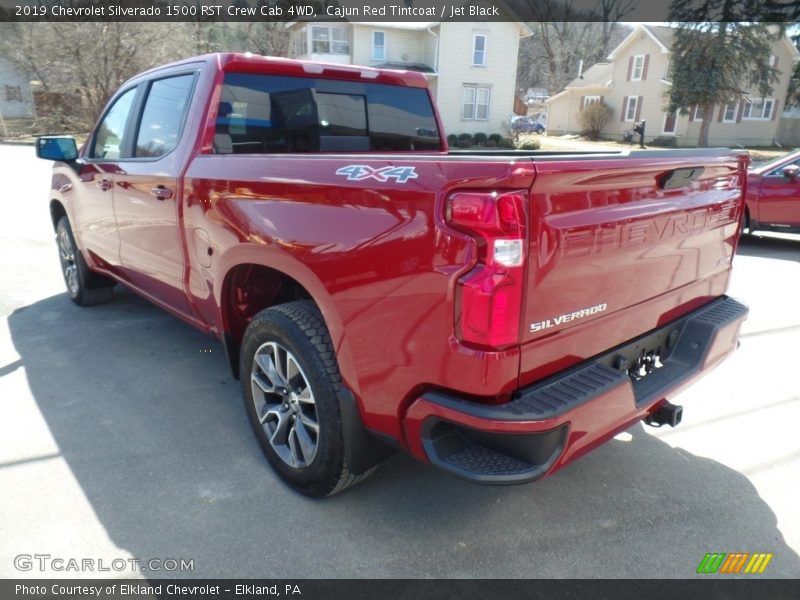 Cajun Red Tintcoat / Jet Black 2019 Chevrolet Silverado 1500 RST Crew Cab 4WD