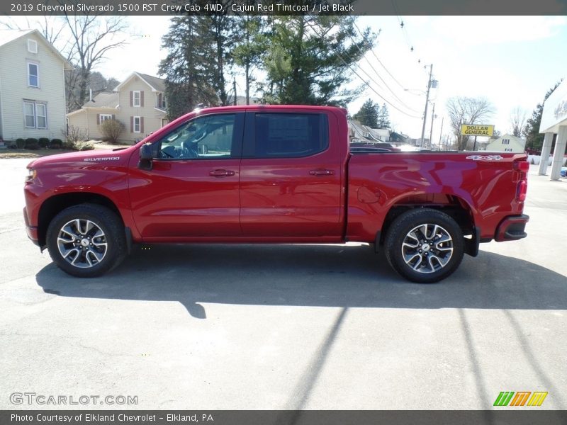 Cajun Red Tintcoat / Jet Black 2019 Chevrolet Silverado 1500 RST Crew Cab 4WD