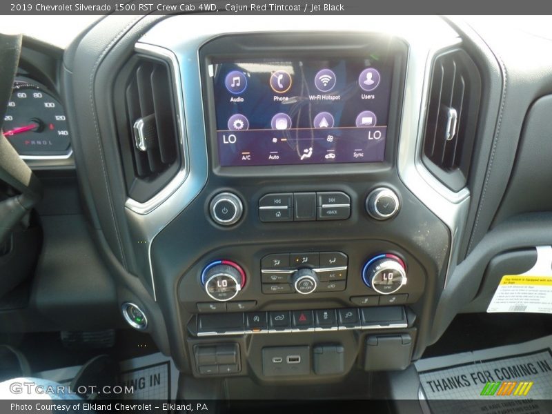 Cajun Red Tintcoat / Jet Black 2019 Chevrolet Silverado 1500 RST Crew Cab 4WD