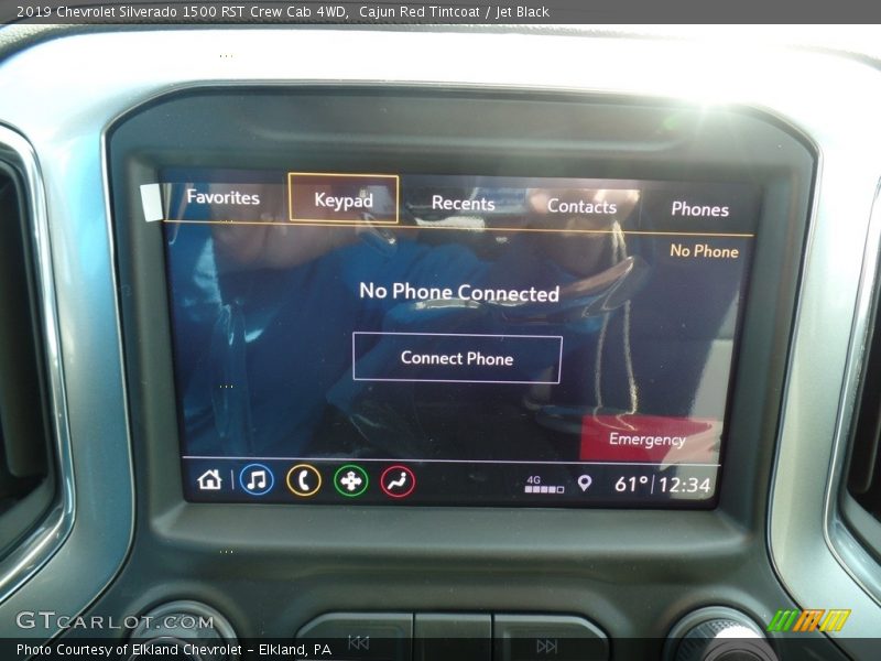 Cajun Red Tintcoat / Jet Black 2019 Chevrolet Silverado 1500 RST Crew Cab 4WD