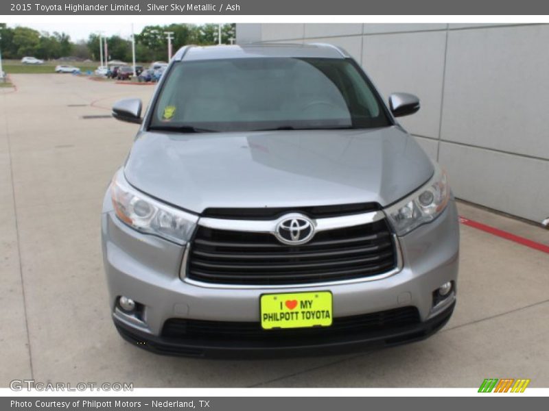 Silver Sky Metallic / Ash 2015 Toyota Highlander Limited