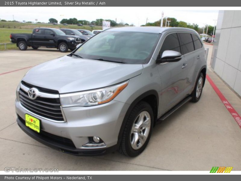 Silver Sky Metallic / Ash 2015 Toyota Highlander Limited