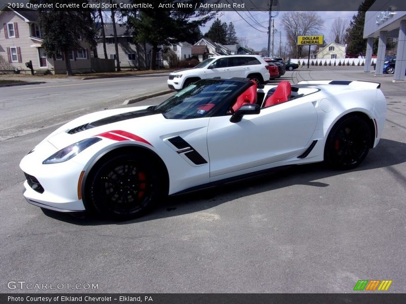 Arctic White / Adrenaline Red 2019 Chevrolet Corvette Grand Sport Convertible