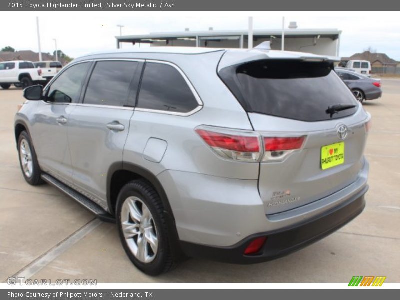 Silver Sky Metallic / Ash 2015 Toyota Highlander Limited