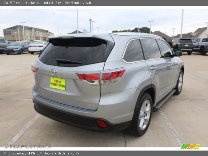 Silver Sky Metallic / Ash 2015 Toyota Highlander Limited