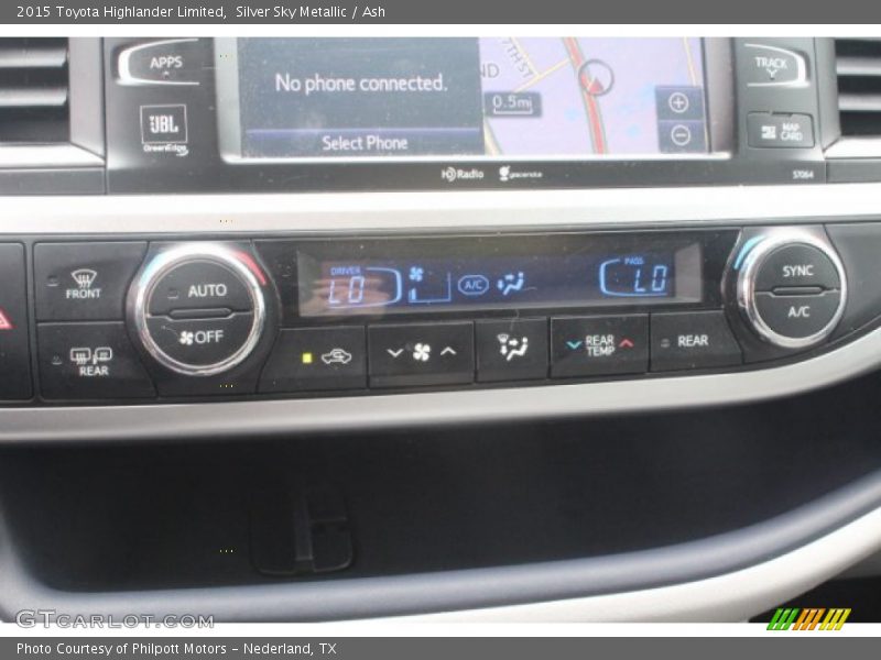 Silver Sky Metallic / Ash 2015 Toyota Highlander Limited