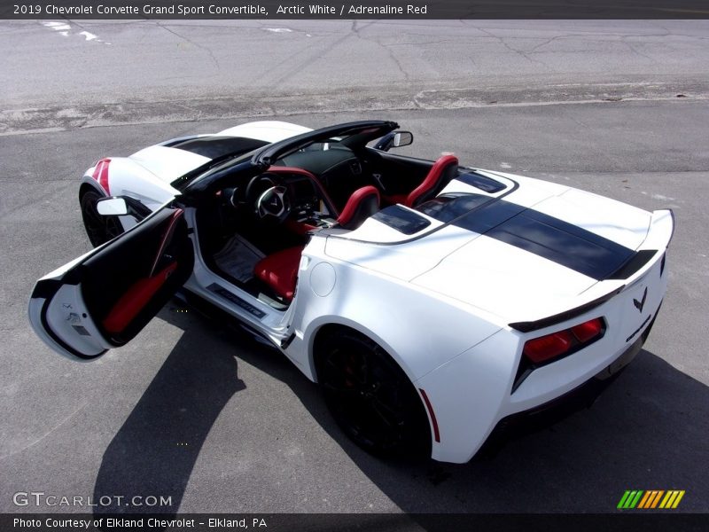 Arctic White / Adrenaline Red 2019 Chevrolet Corvette Grand Sport Convertible