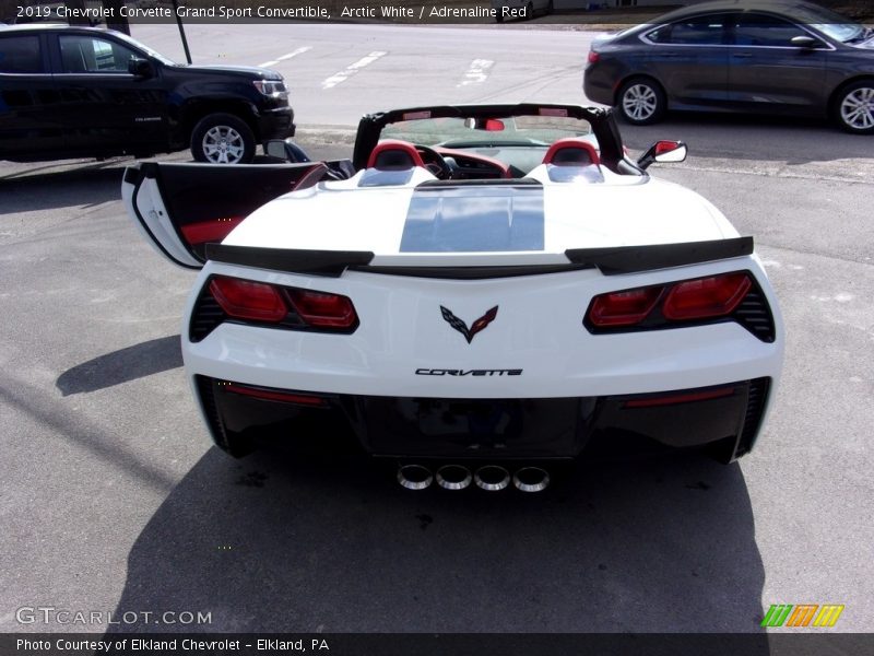 Arctic White / Adrenaline Red 2019 Chevrolet Corvette Grand Sport Convertible