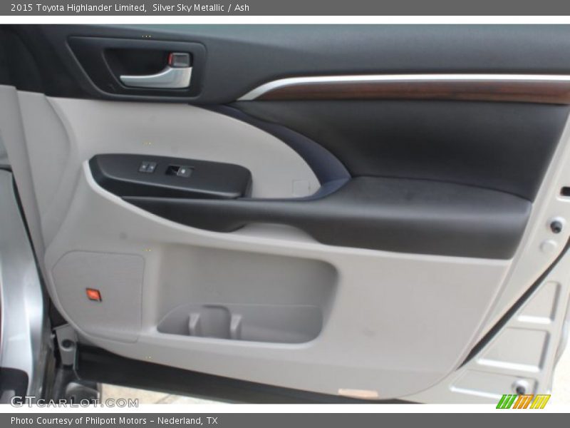 Silver Sky Metallic / Ash 2015 Toyota Highlander Limited