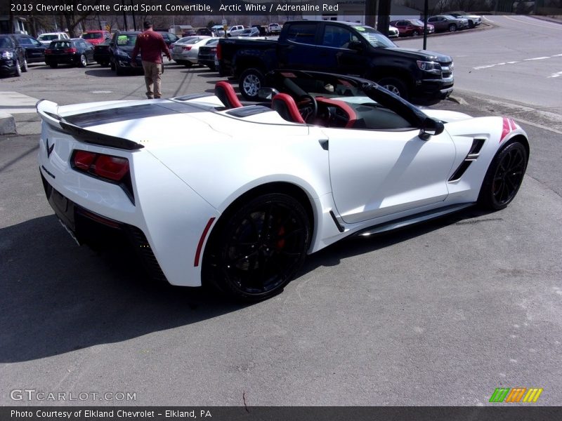 Arctic White / Adrenaline Red 2019 Chevrolet Corvette Grand Sport Convertible