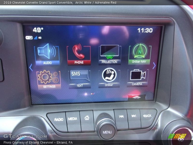 Arctic White / Adrenaline Red 2019 Chevrolet Corvette Grand Sport Convertible