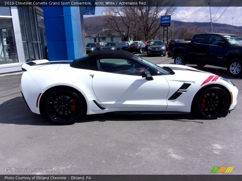 Arctic White / Adrenaline Red 2019 Chevrolet Corvette Grand Sport Convertible