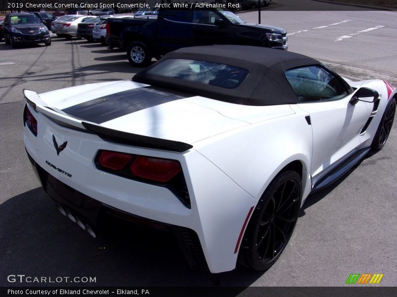 Arctic White / Adrenaline Red 2019 Chevrolet Corvette Grand Sport Convertible
