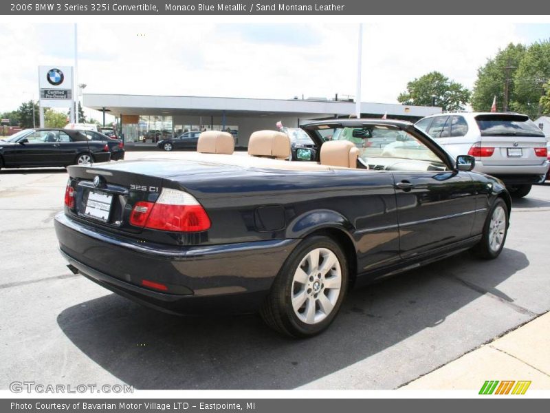 Monaco Blue Metallic / Sand Montana Leather 2006 BMW 3 Series 325i Convertible