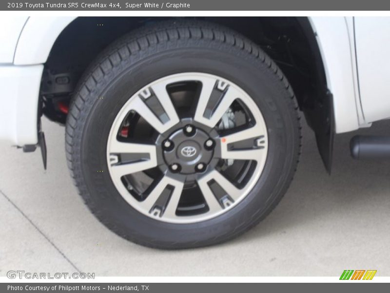 Super White / Graphite 2019 Toyota Tundra SR5 CrewMax 4x4