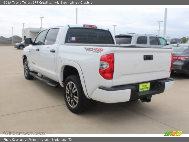 Super White / Graphite 2019 Toyota Tundra SR5 CrewMax 4x4