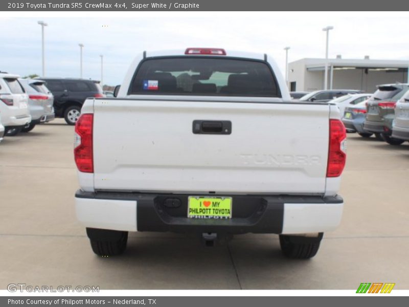 Super White / Graphite 2019 Toyota Tundra SR5 CrewMax 4x4