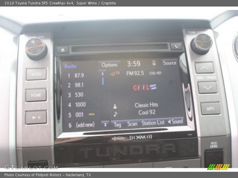 Super White / Graphite 2019 Toyota Tundra SR5 CrewMax 4x4