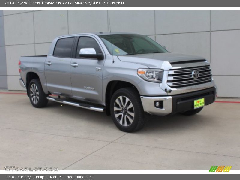 Silver Sky Metallic / Graphite 2019 Toyota Tundra Limited CrewMax