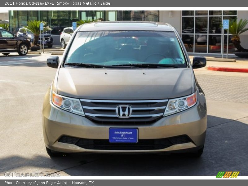Smoky Topaz Metallic / Beige 2011 Honda Odyssey EX-L