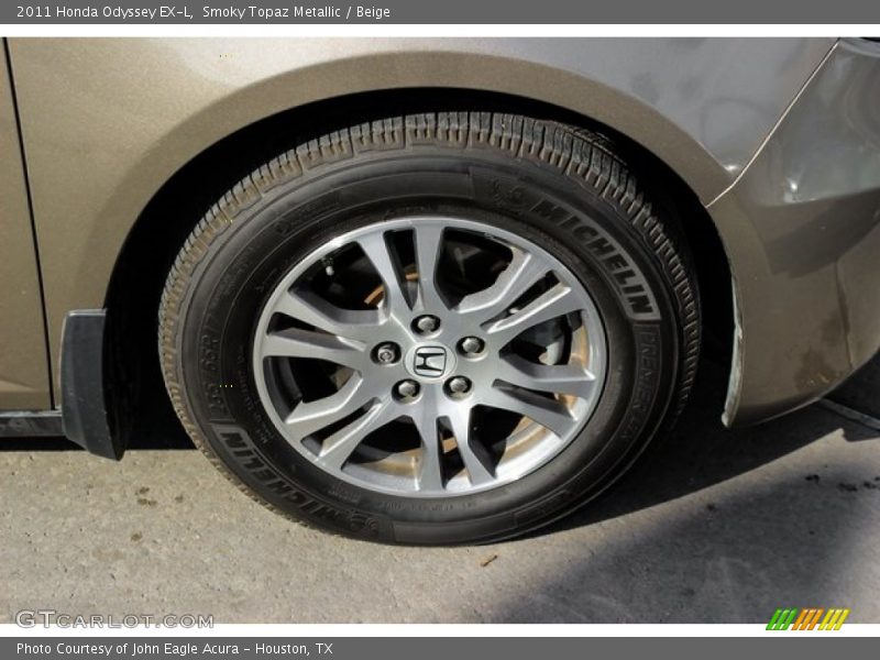 Smoky Topaz Metallic / Beige 2011 Honda Odyssey EX-L
