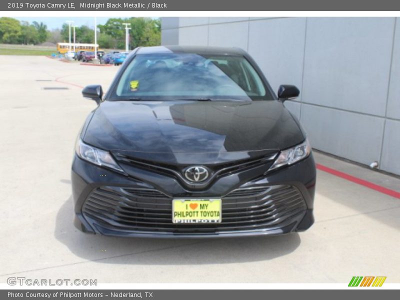 Midnight Black Metallic / Black 2019 Toyota Camry LE