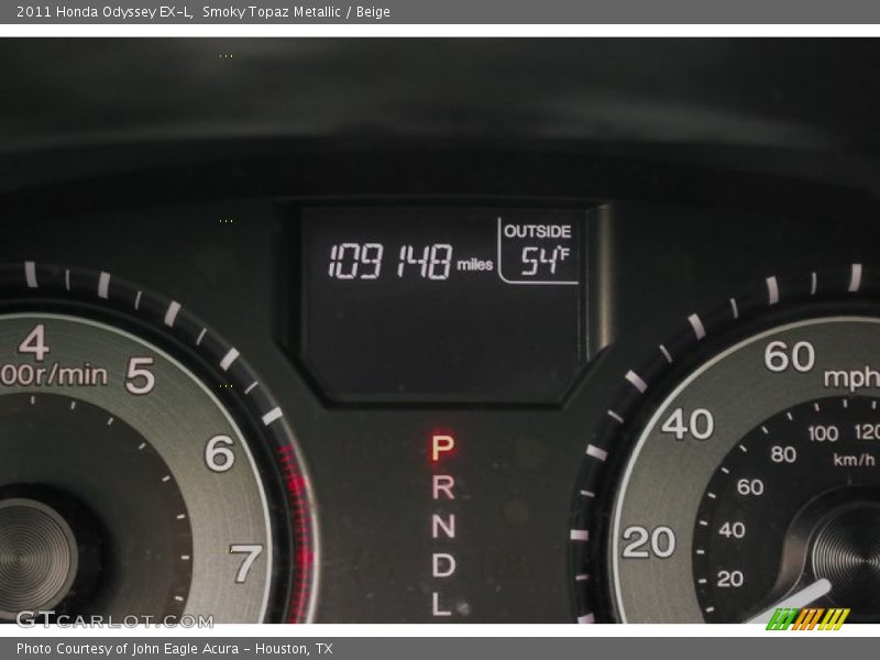 Smoky Topaz Metallic / Beige 2011 Honda Odyssey EX-L