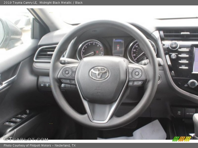 Midnight Black Metallic / Black 2019 Toyota Camry LE