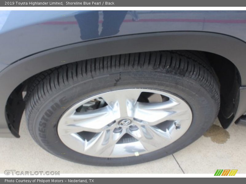 Shoreline Blue Pearl / Black 2019 Toyota Highlander Limited